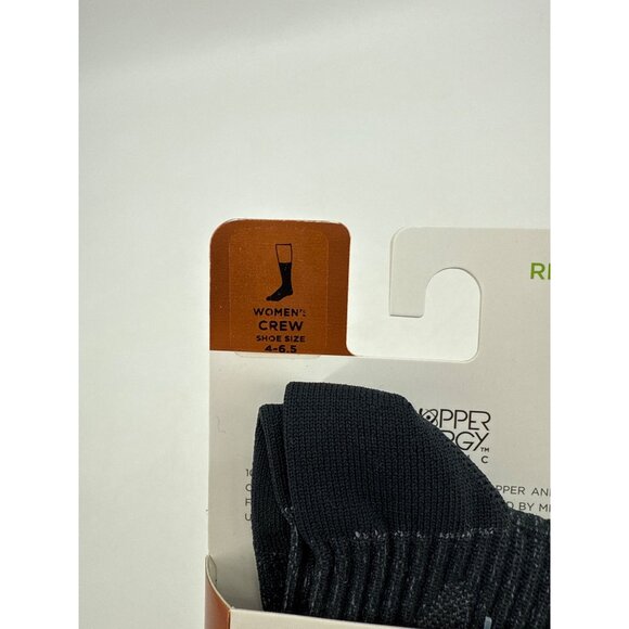 Tommie Copper Women's Compression Recovery Crew Socks 4-6.5 Grey - Picture 3 of 5